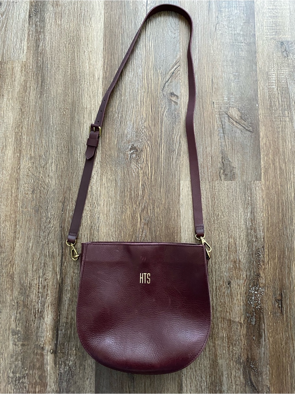 Madewell leather Burgundy Crossbody Bag